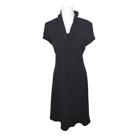 S.L. Fashions Dresses & Skirts - Vintage S.L. Fashions Black Cap Sleeve Dress Size 8